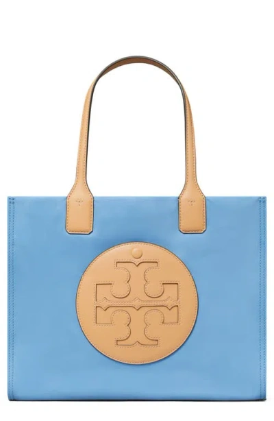 Tory Burch Small Ella Nylon Tote In Dauphin Blue