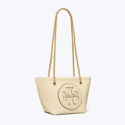 Tory Burch Small Ella Patent Chain Crossbody In Neutral