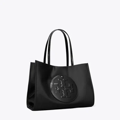 Tory Burch Small Ella Patent Tote In Black