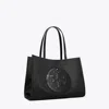 Tory Burch Small Ella Patent Tote In Black