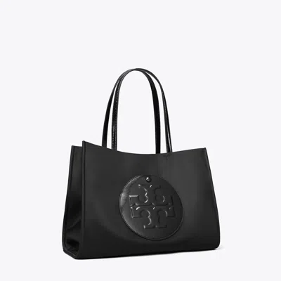 Tory Burch Small Ella Patent Tote In Black