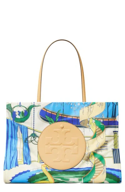 Tory Burch Small Ella Print Tote In Multi