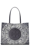 Tory Burch Small Ella Printed Tote In Blue