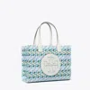 Tory Burch Small Ella Printed Tote In Blue