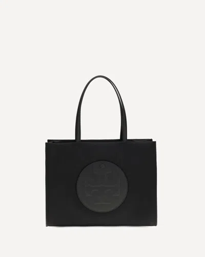 Tory Burch Small Ella Recycled Nylon Tote Bag In Black