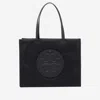 Tory Burch Small Ella Shopping Bag In Black