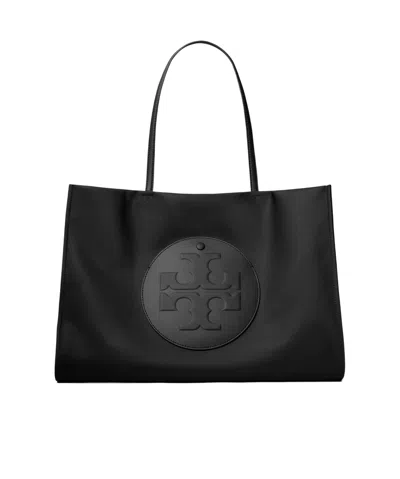 Tory Burch Small Ella Tote In Black