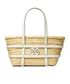 Tory Burch Natural Small Ella Straw Basket Tote
