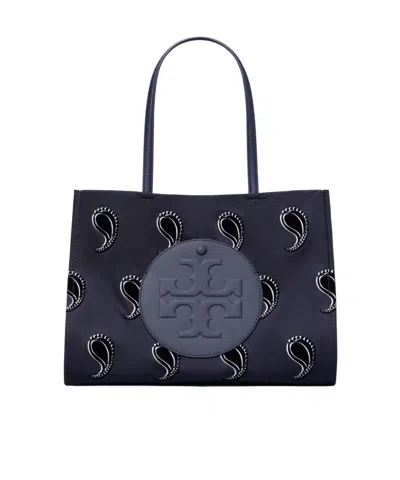 Tory Burch Small Ella Tote Bag In Blue
