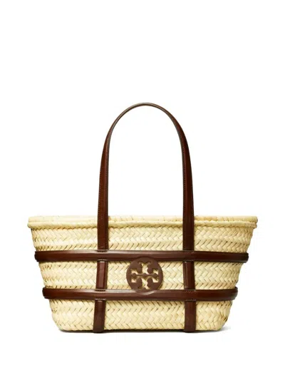 Tory Burch Ella Small Straw Basket Tote