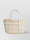 Tory Burch Small 'ella' Tote Bag In Straw