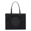 Tory Burch Rectangular Shape Tote Bag With 2 Handles In Black