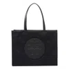 Tory Burch Small Ella Shopping Bag In Black