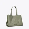 Tory Burch Small Ella Tote In Gray