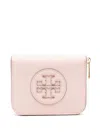 Tory Burch Portafoglio Ella Piccolo In Materiale Bio Con Zip In Pink