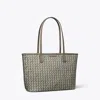 Tory Burch Small Ever-ready Zip Tote In Gray