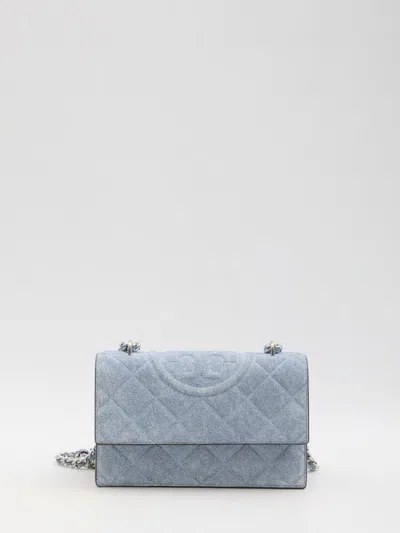Tory Burch Small Fleming Bag In Blue