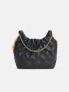 Tory Burch Small 'fleming' Black Leather Bag In Black