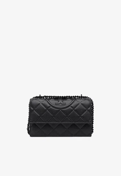 Tory Burch Small Fleming Convertible Crossbody Bag In Black