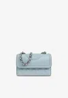 Tory Burch Small Fleming Convertible Crossbody Bag In Blue