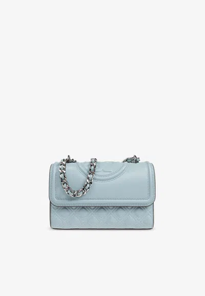 Tory Burch Small Fleming Convertible Crossbody Bag In Blue