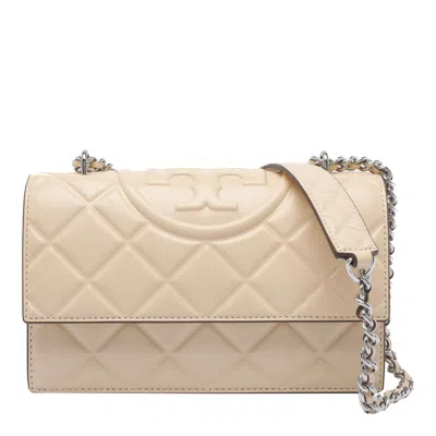 Tory Burch Small Fleming Convertible Shoulder Bag In Neutral