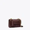 Tory Burch Fleming Small Convertible Shoulder Bag Albarossa In Albarossa