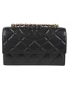 Tory Burch Small Fleming Convertible Shoulder Bag In Black