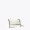 Tory Burch Small Fleming Convertible Shoulder Bag In Blanc