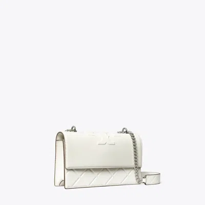 Tory Burch Small Fleming Convertible Shoulder Bag In Blanc