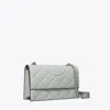 Tory Burch Small Fleming Convertible Shoulder Bag In Gray