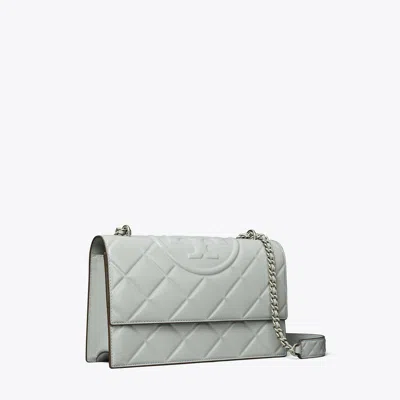 Tory Burch Small Fleming Convertible Shoulder Bag In Gray