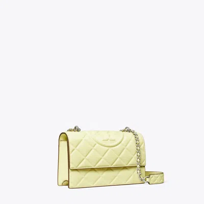 Tory Burch Small Fleming Convertible Shoulder Bag In Lemon Zest