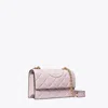 Tory Burch Small Fleming Convertible Shoulder Bag In Pale Purple