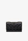Tory Burch Small Fleming Leather Crossbody Bag In Black