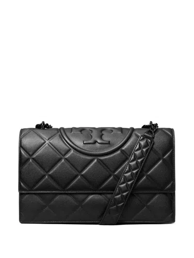 Tory Burch Small Fleming Shoulder Bag In Black