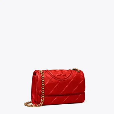 Tory Burch Small Fleming Soft Convertible Shoulder Bag In Brilliant Red