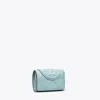 Tory Burch Small Fleming Soft Flap Wallet In Geyser