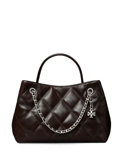 Tory Burch Small Fleming Tote Bag In Brown