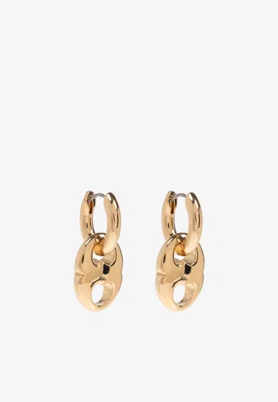 Tory Burch Small Gemini Hoop Earrings In Gold