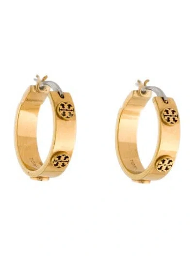 Pre-owned Tory Burch Small Icon Hoop Earring In Multicolor