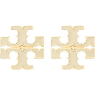 Tory Burch Small Icon Stud Earrings In Gold