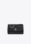 Tory Burch Kira Chevron Convertible Shoulder Bag In Black
