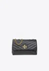 Tory Burch Small Kira Chevron Convertible Crossbody Bag In Black