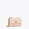 Tory Burch Small Kira Chevron Convertible Shoulder Bag In Pink Quartz