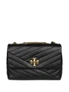 Tory Burch Small Kira Chevron Shoulder Bag In Black