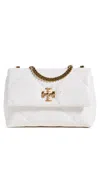 Tory Burch Small Kira Diamond Convertible Shoulder Bag Blanc In Blanc
