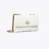 Tory Burch Small Kira Diamond Quilt Convertible Shoulder Bag In Cirrus Cloud