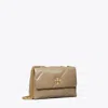 Tory Burch Small Kira Diamond Quilt Convertible Shoulder Bag In Taupe Oak