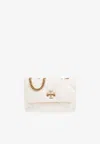 Tory Burch Small Kira Diamond Quilt Convertible Shoulder Bag In White
